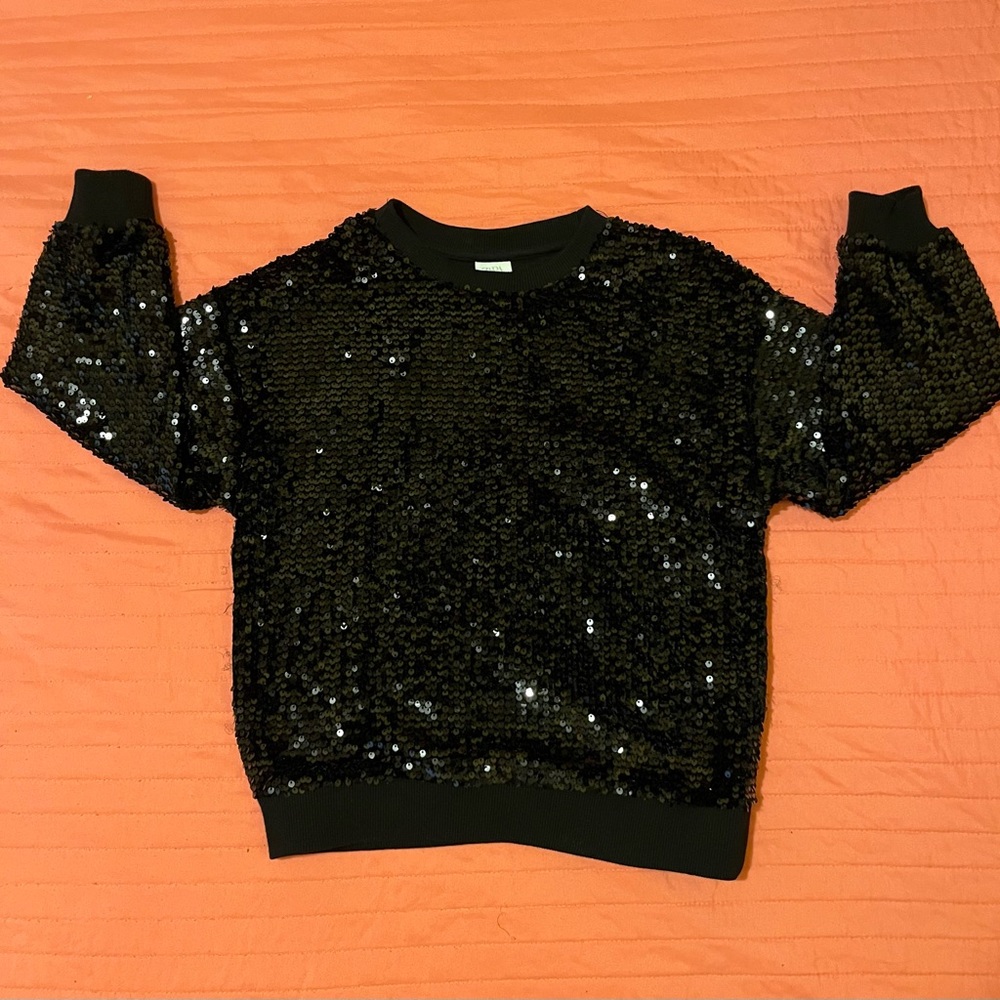 Zara Kids Black Sequin Jacket